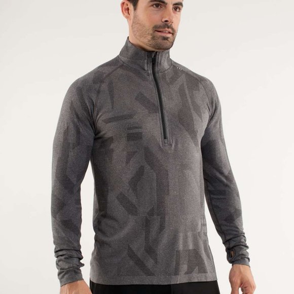 lululemon athletica Other - Lululemon Metal Vent Tech Half Zip Slate Gray Long Sleeve Top Men's Large H13427